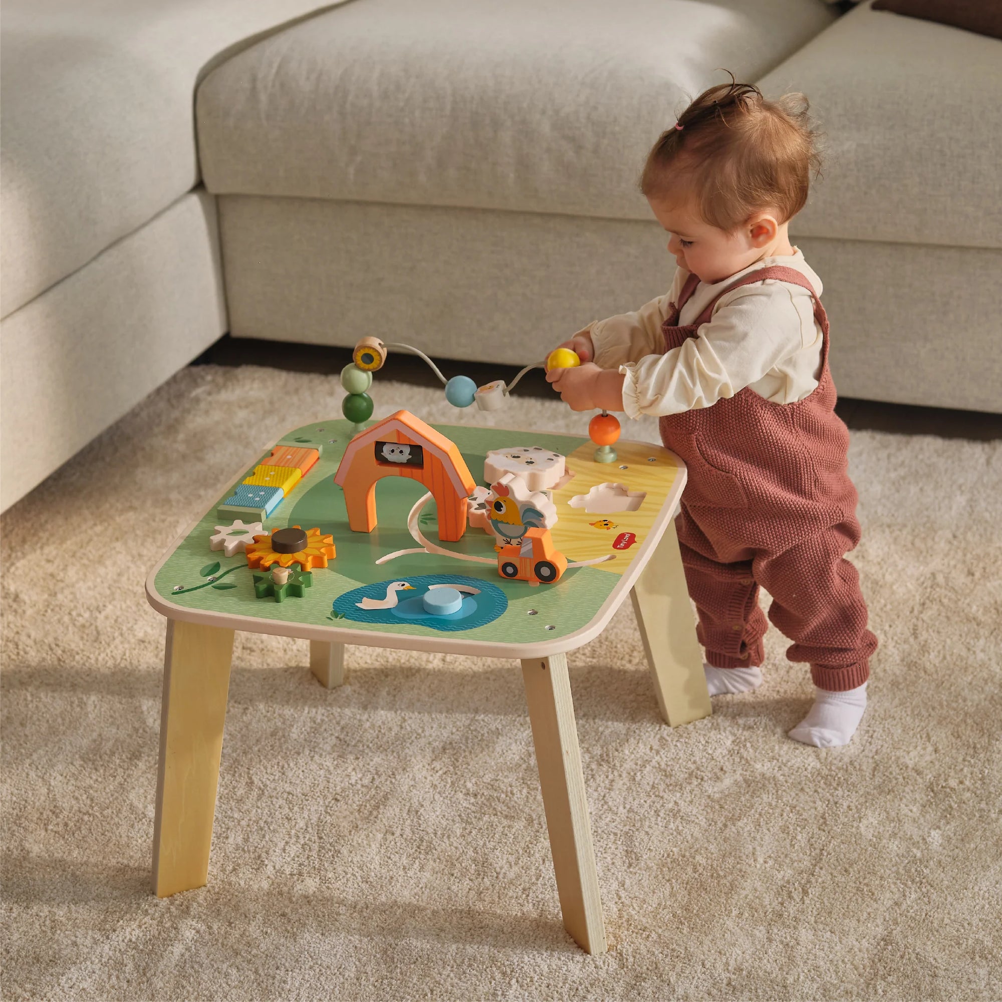 Tiny Love Farmers Funday Wooden Activity Table Infant Toy