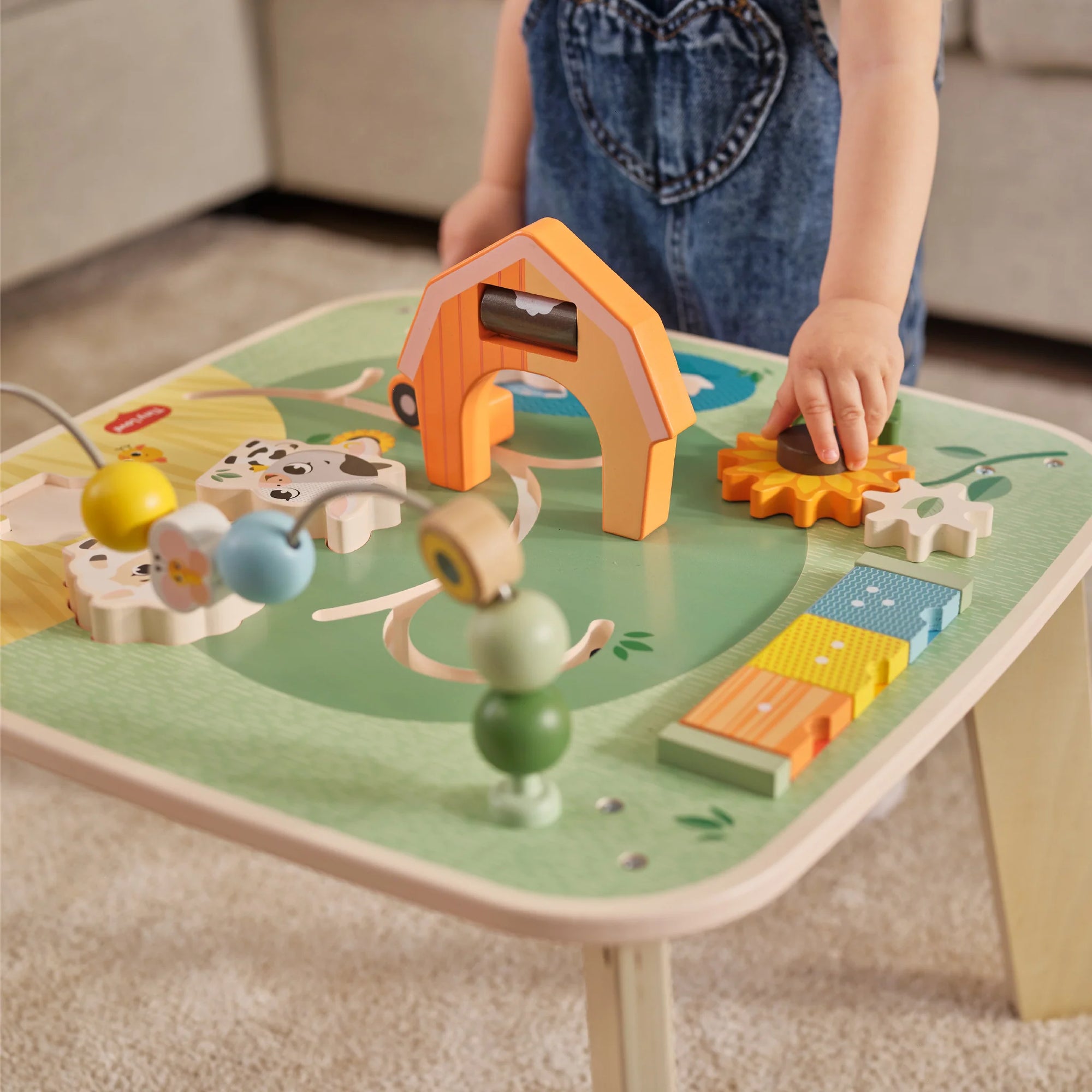 Tiny Love Farmers Funday Wooden Activity Table Infant Toy