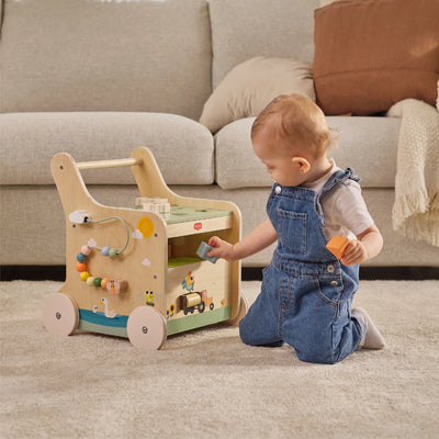 Tiny Love Push And Play Wooden Walk Behind Walker Infant Toy
