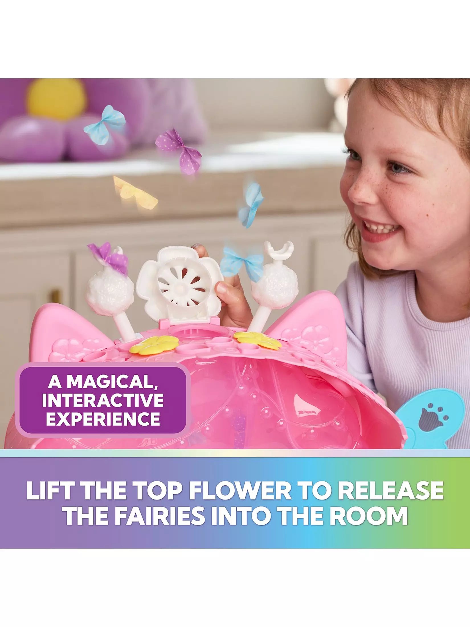 Gabby's Dollhouse Fairylandia Flutter Magic Fairy Playset