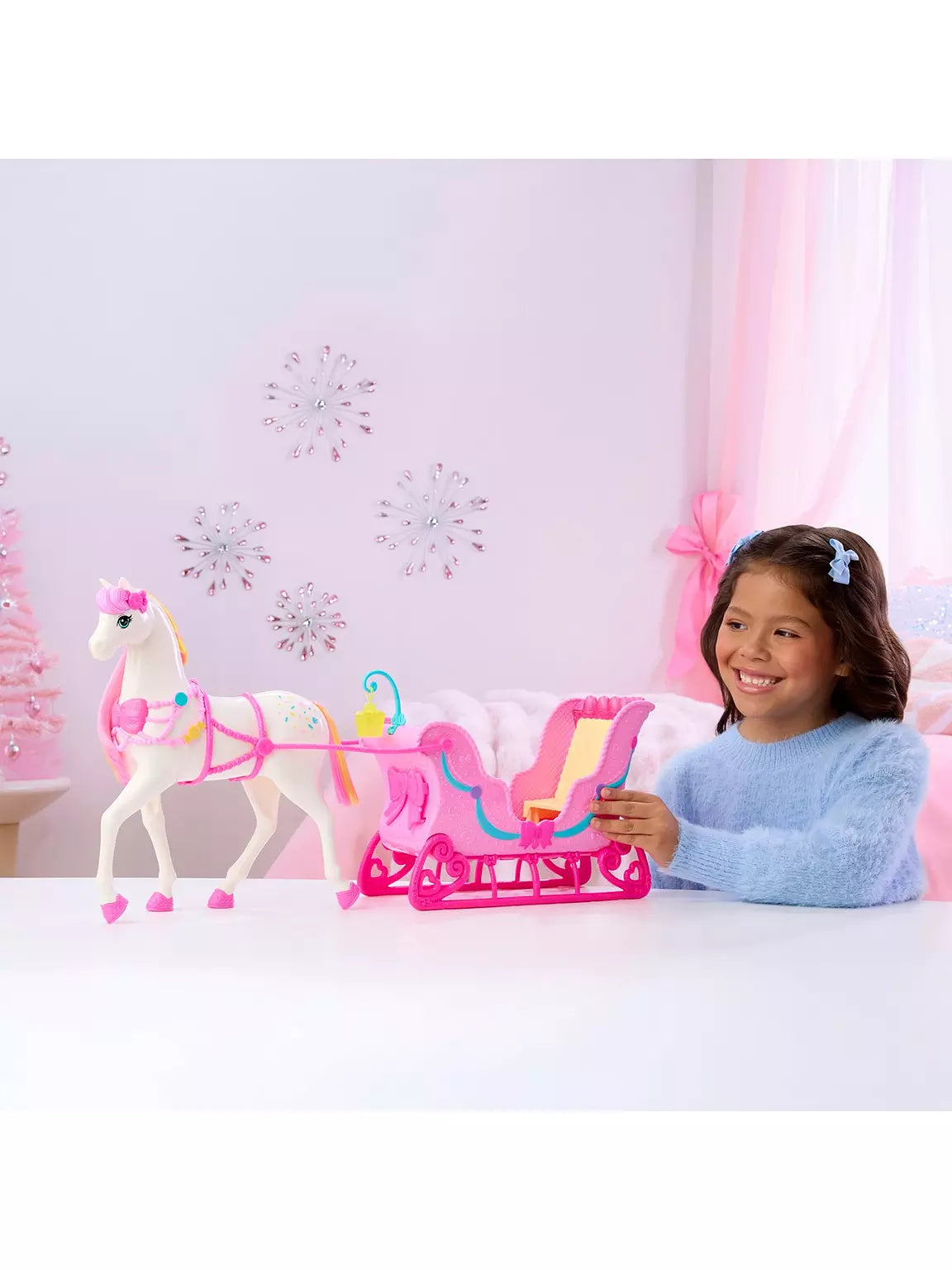 Barbie Nutcracker Land Of Sweets Horse And Sled Playset