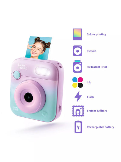 Photo Creator Instant Print Colour Camera Lilac
