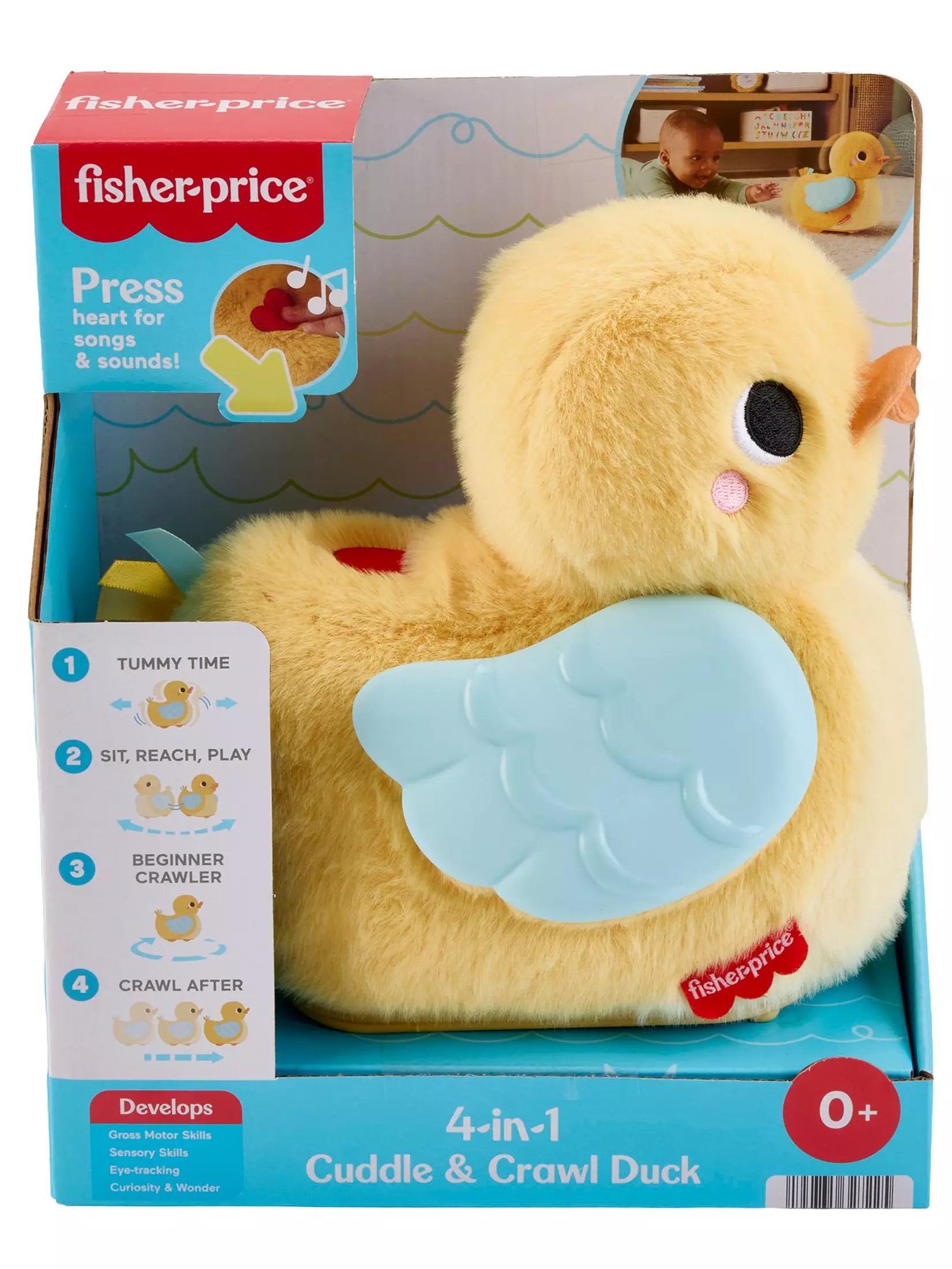 Fisher Price 4 In 1 Cuddle And Crawl Duck