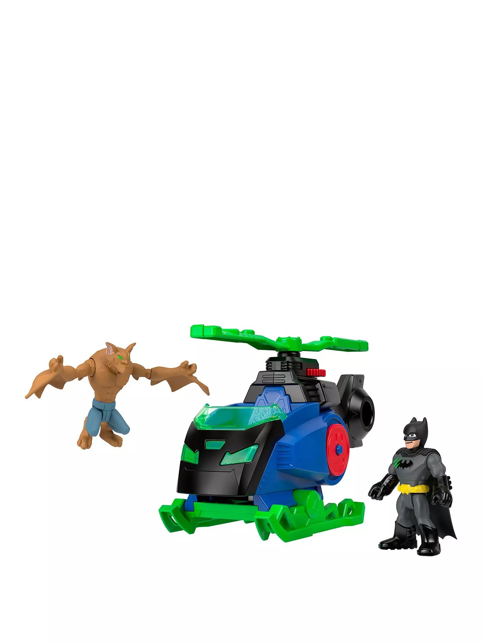 Batman DC Super Friends Imaginext Batcopter vs Man-Bat