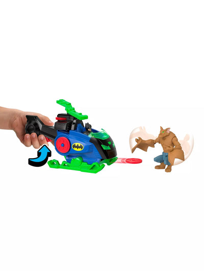 Batman DC Super Friends Imaginext Batcopter vs Man-Bat