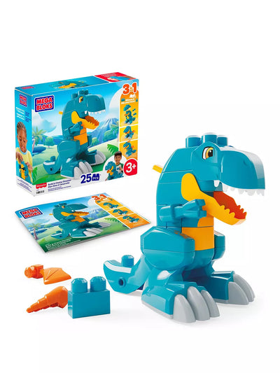 Mega Bloks 3 In 1 Build And Chomp Dinosaur Construction Set