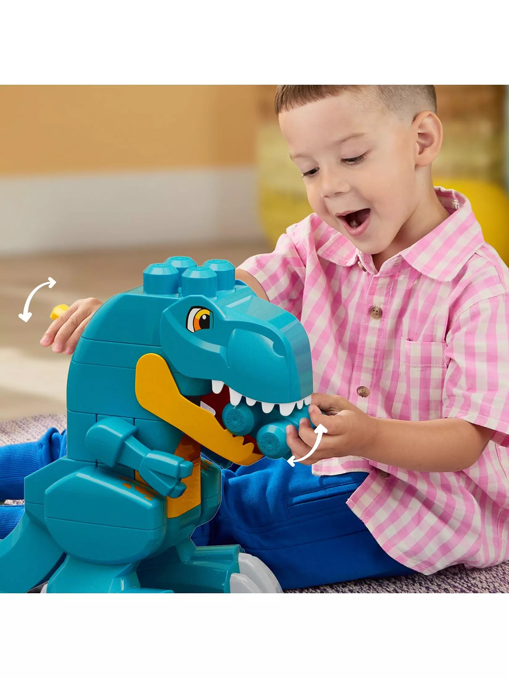 Mega Bloks 3 In 1 Build And Chomp Dinosaur Construction Set