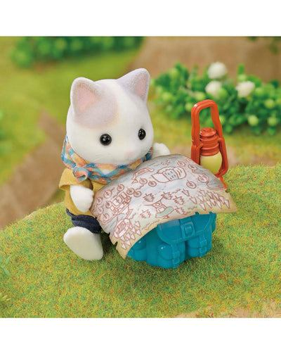 Sylvanian Families Exciting Exploration Set Latte Cat Brother And Baby