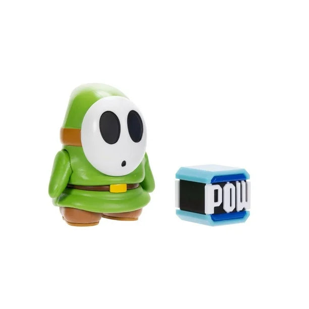 Super Mario 4" Figure Green Shy Guy