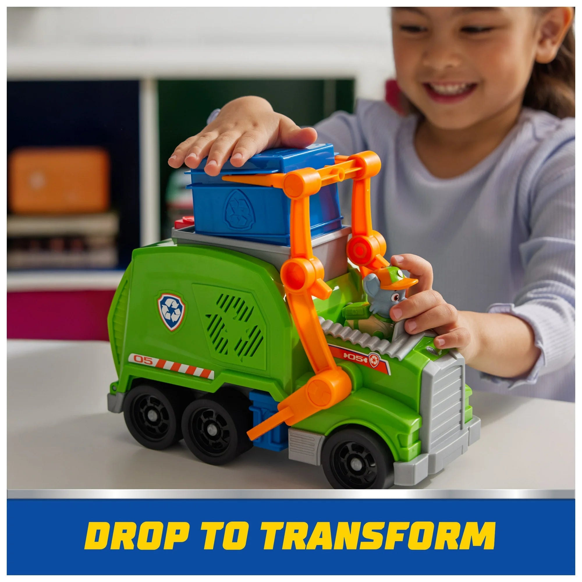 Paw Patrol Rocky's Crush n" Roll Recycling Truck