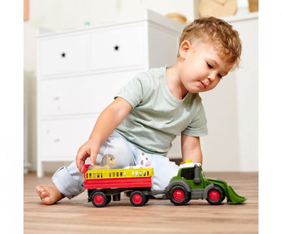 ABC Fendt Infant Farm Tractor And TrailerWith Animal