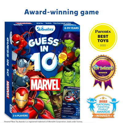 Skillmatics Guess In 10 Card Game Marvel Edition