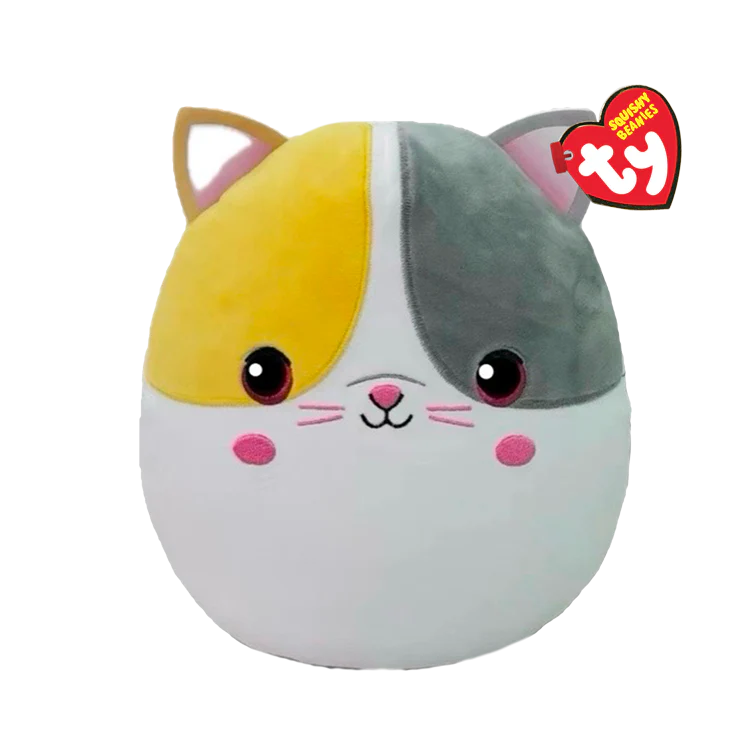 TY Snuggles Cat Squishy Beanie 10"