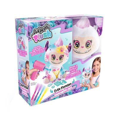 Airbrush Plush Cutie Monster Colour Wash And Repeat Playset