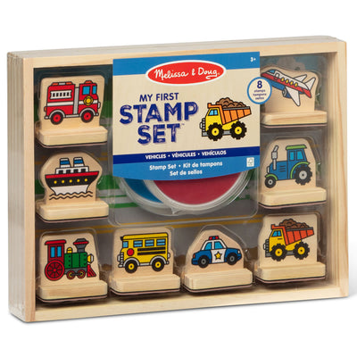 Melissa & Doug My First Wooden Stamp Set Vehicles
