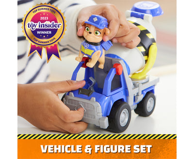 Paw Patrol Rubble And Crew Mix's Mixing Truck And Figure