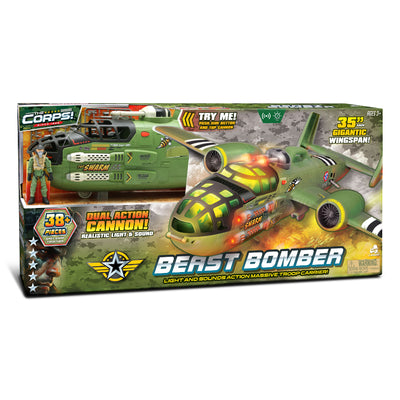 The Corps! Beast Bomber Troop Carrier Plane With Lights And Sounds