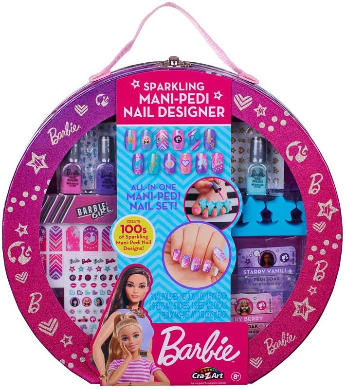 Barbie Sparkling Mani Pedi Nail Designer Beauty Set