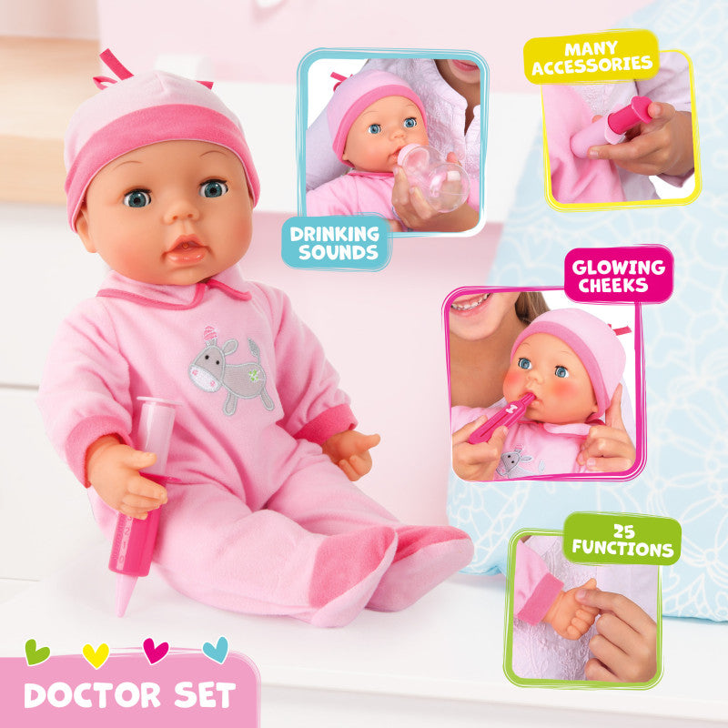 Bayer Baby Doctor Playset With 15" Doll