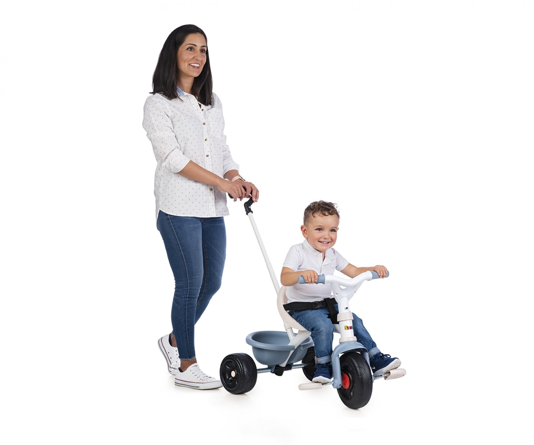 Childrens trike with parent handle on sale