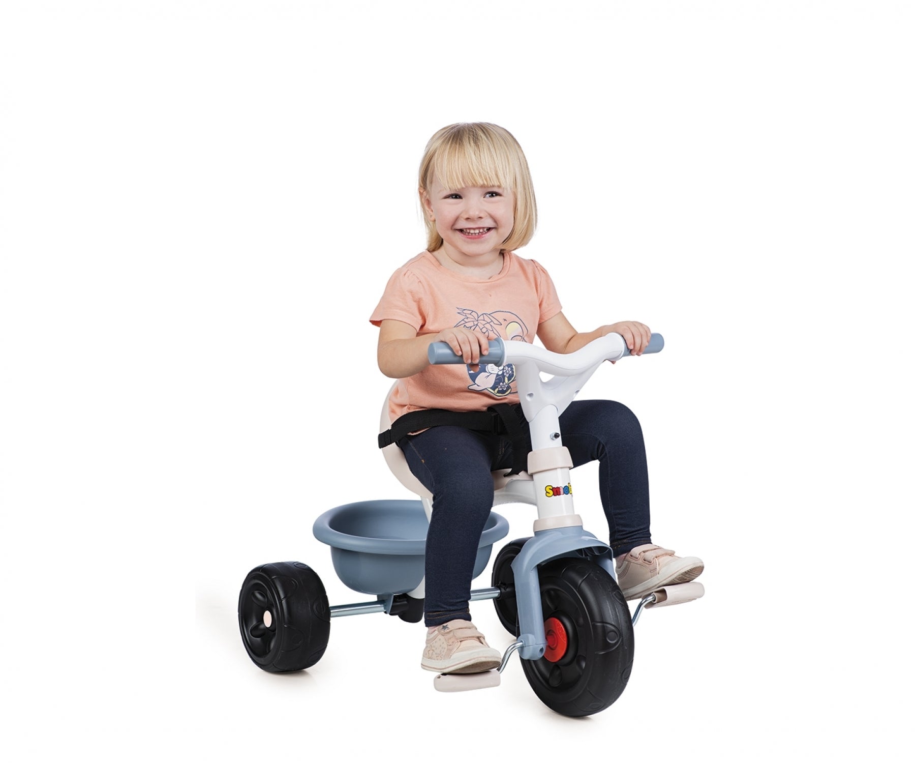 Children's bike with push handle on sale