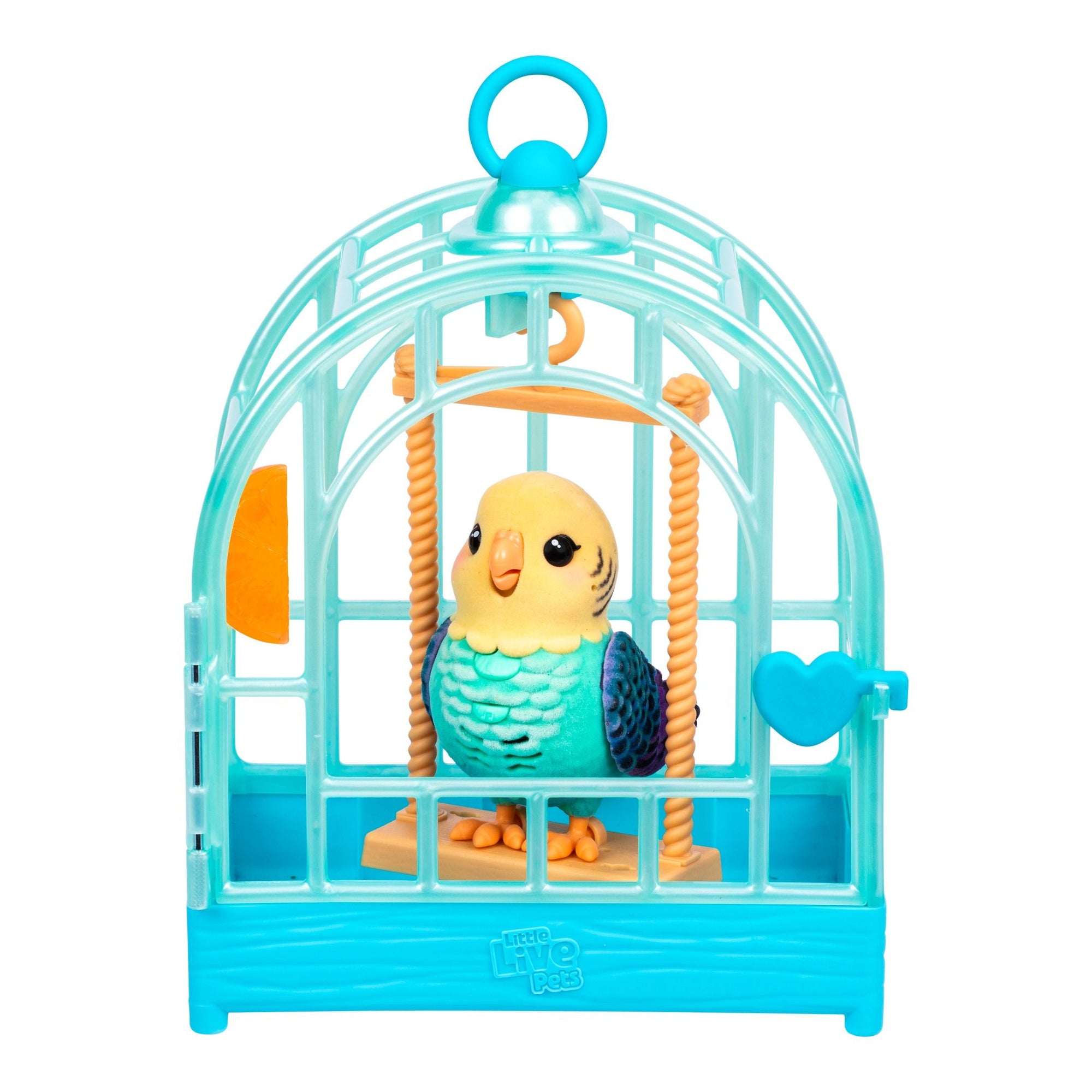 Little Live Pets My Really Real Bird And Cage Teal
