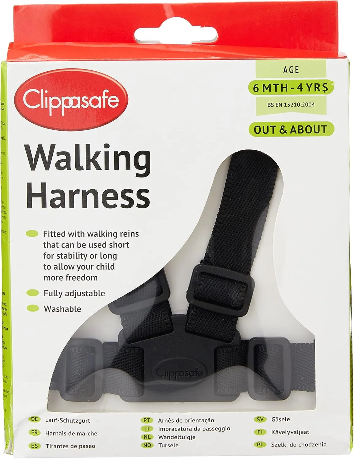 Clippasafe Harness & Reins #10 Assorted Colours