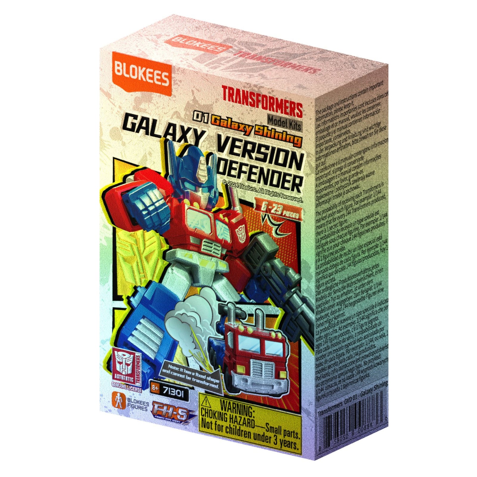 Blokees Transformers Galaxy Version Defender 01 Assorted
