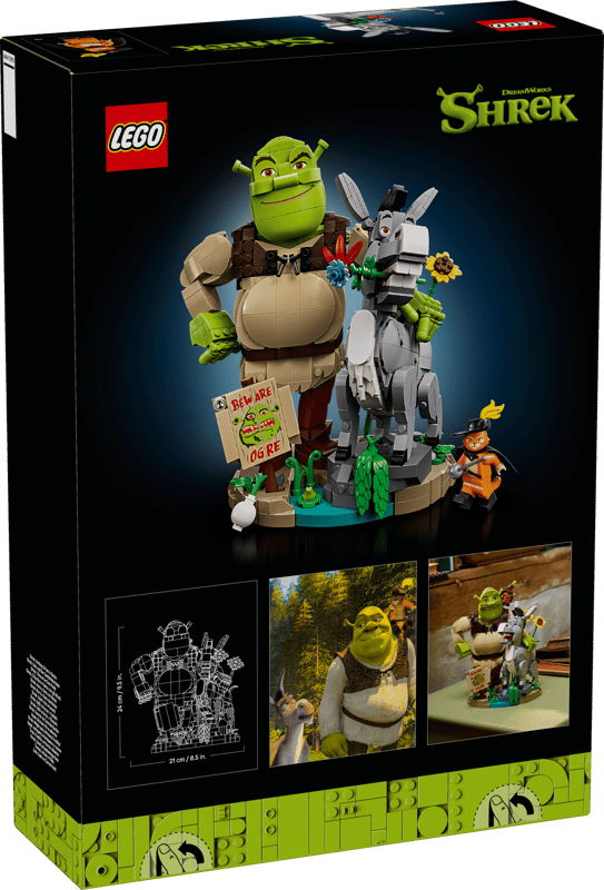 Lego Ideas 72423 Shrek Donkey And Puss In Boots Set