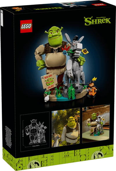 Lego Ideas 72423 Shrek Donkey And Puss In Boots Set