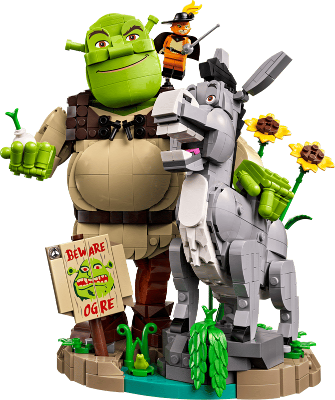 Lego Ideas 72423 Shrek Donkey And Puss In Boots Set