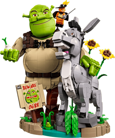 Lego Ideas 72423 Shrek Donkey And Puss In Boots Set