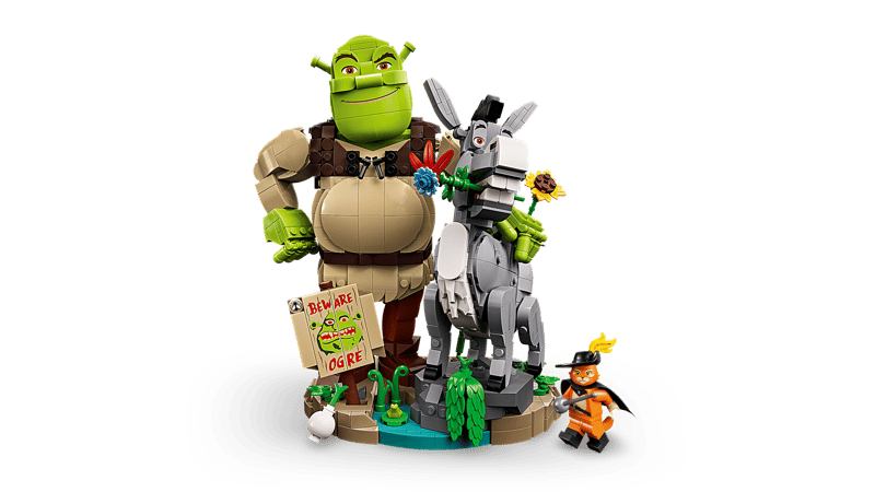 Lego Ideas 72423 Shrek Donkey And Puss In Boots Set