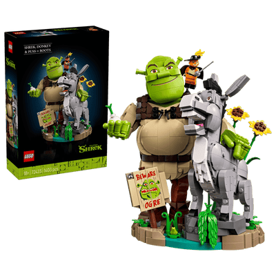 Lego Ideas 72423 Shrek Donkey And Puss In Boots Set
