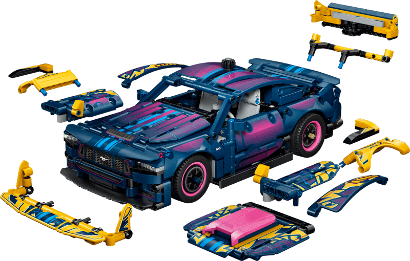 Lego Technic 42236 Custom Garage Ford Mustang GT