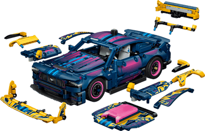 Lego Technic 42236 Custom Garage Ford Mustang GT