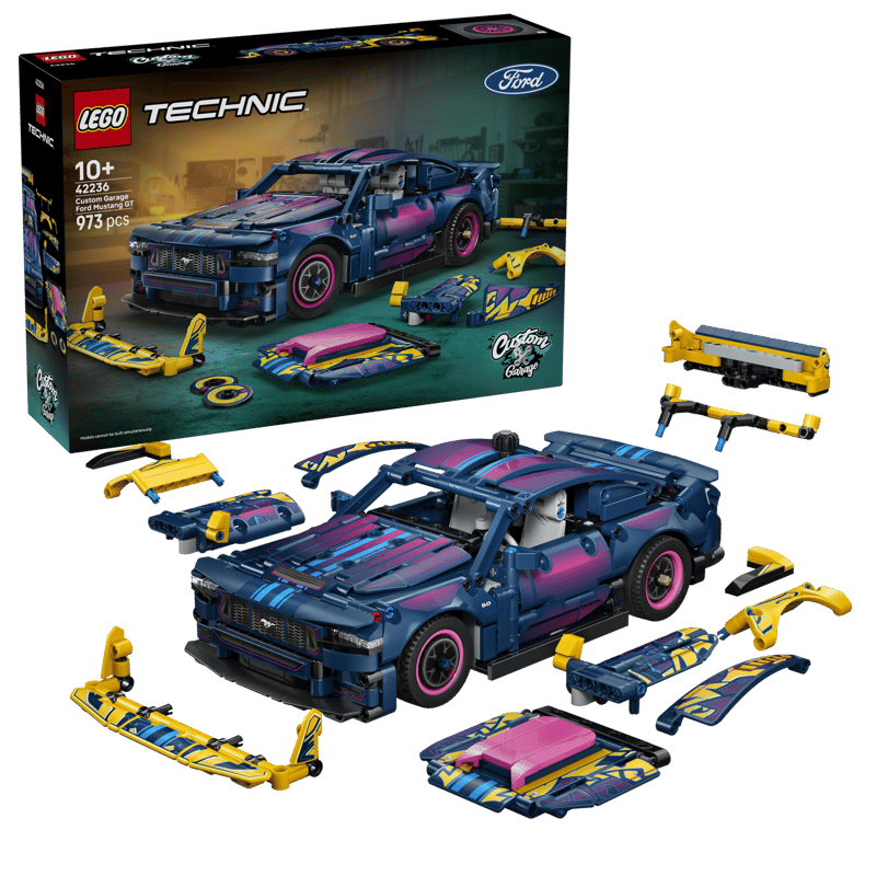 Lego Technic 42236 Custom Garage Ford Mustang GT