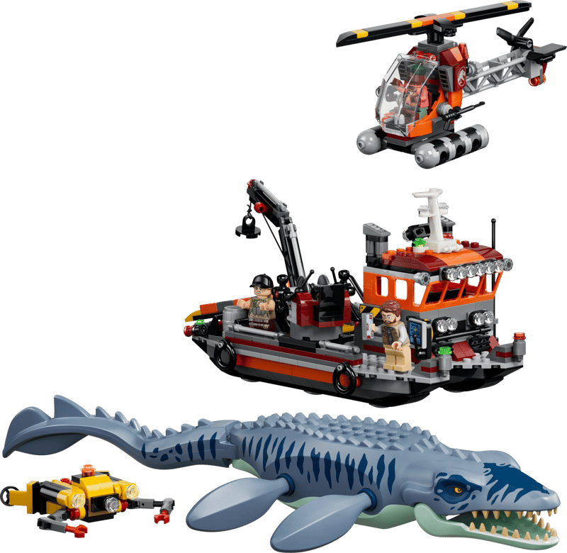 Lego Jurassic World 77983 Mosasaurus Dinosaur Boat Attack