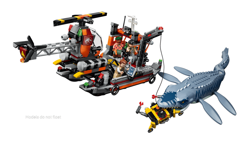 Lego Jurassic World 77983 Mosasaurus Dinosaur Boat Attack
