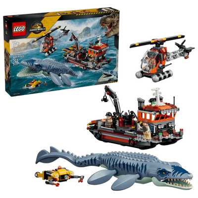 Lego Jurassic World 77983 Mosasaurus Dinosaur Boat Attack