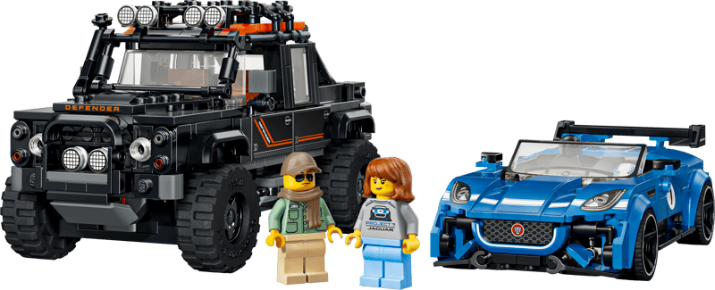 Lego Speed Champions 77264 Jaguar F Type Project 7 And Land Rover Defender Classic