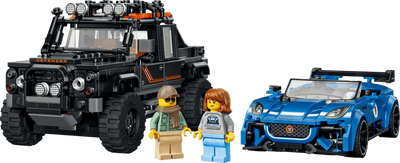 Lego Speed Champions 77264 Jaguar F Type Project 7 And Land Rover Defender Classic