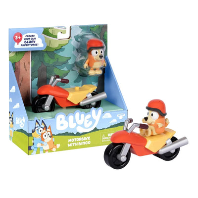 Bluey Motor Bike With Bingo Figure