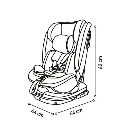 Asalvo Panafix 360 R129 Car Seat Birth To 12 Years