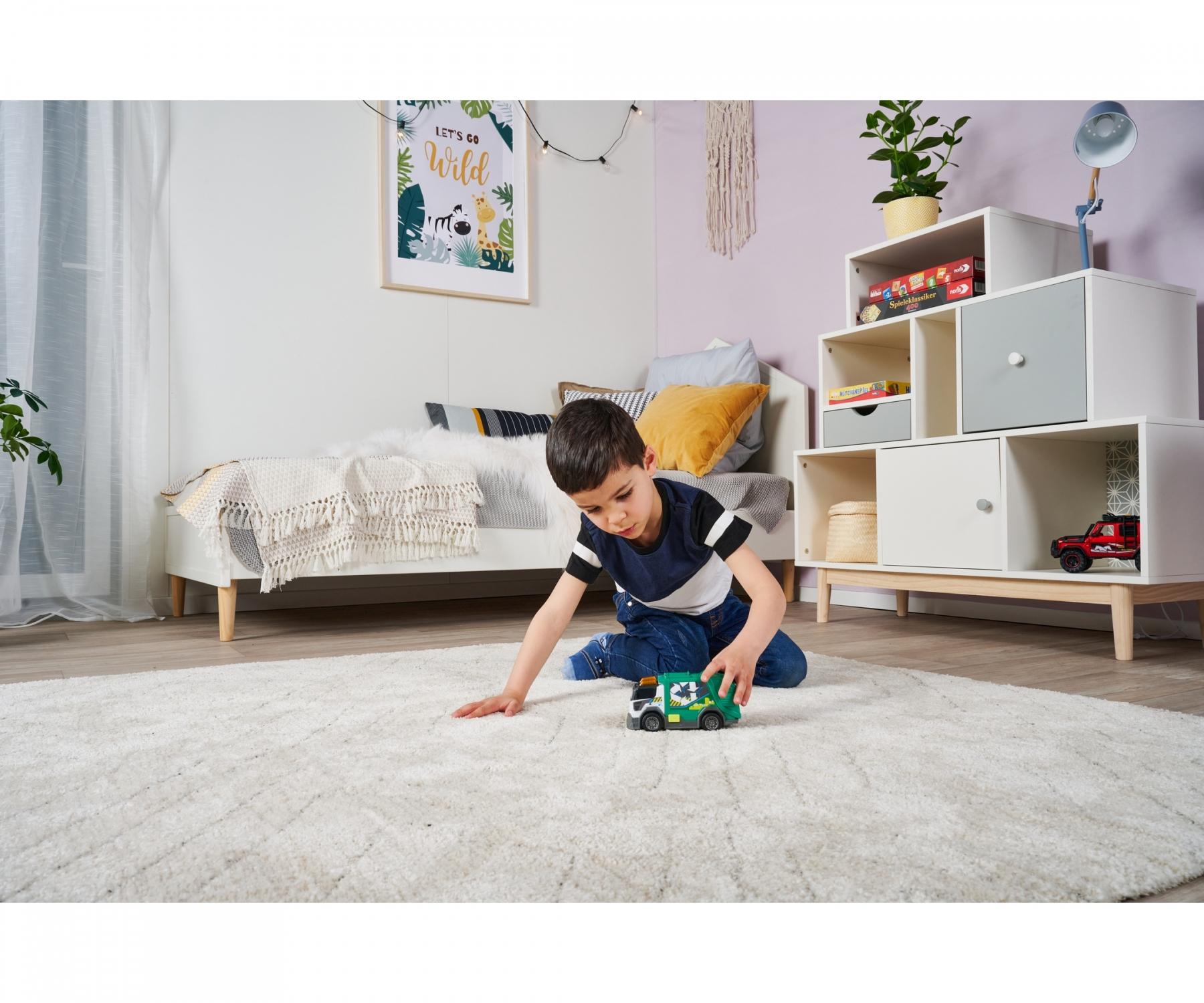 Dickie City Cleaner Garbage Truck Light And Sound