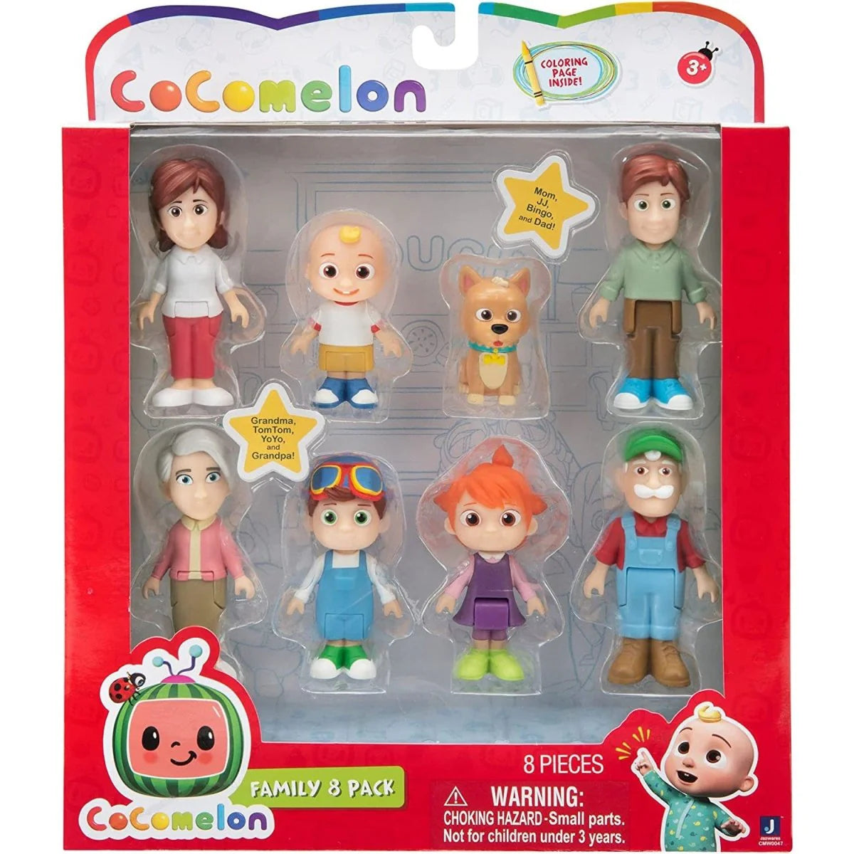CoComelon 8 Pack Family Figure Set