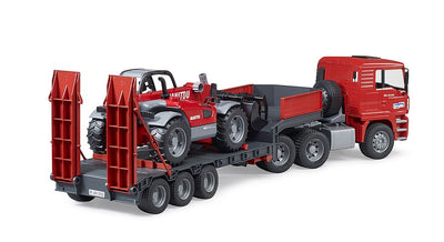 Bruder MAN TGA Truck With Loader And Manitou Telehandler 1:16