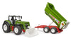 Bruder Roadmax Tractor With Front Loader And Trailer 1:16