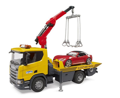 Bruder Scania Super 560r Recovery Truck With Car