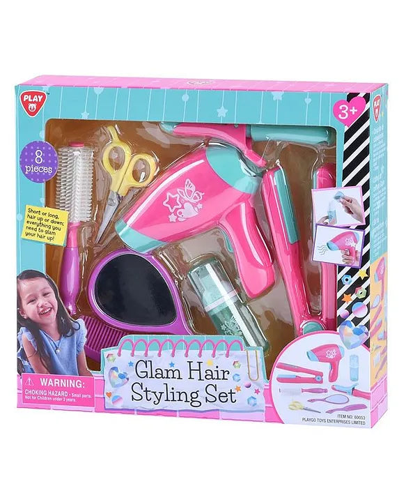 Glam Hair Role Play Toy Styling Set
